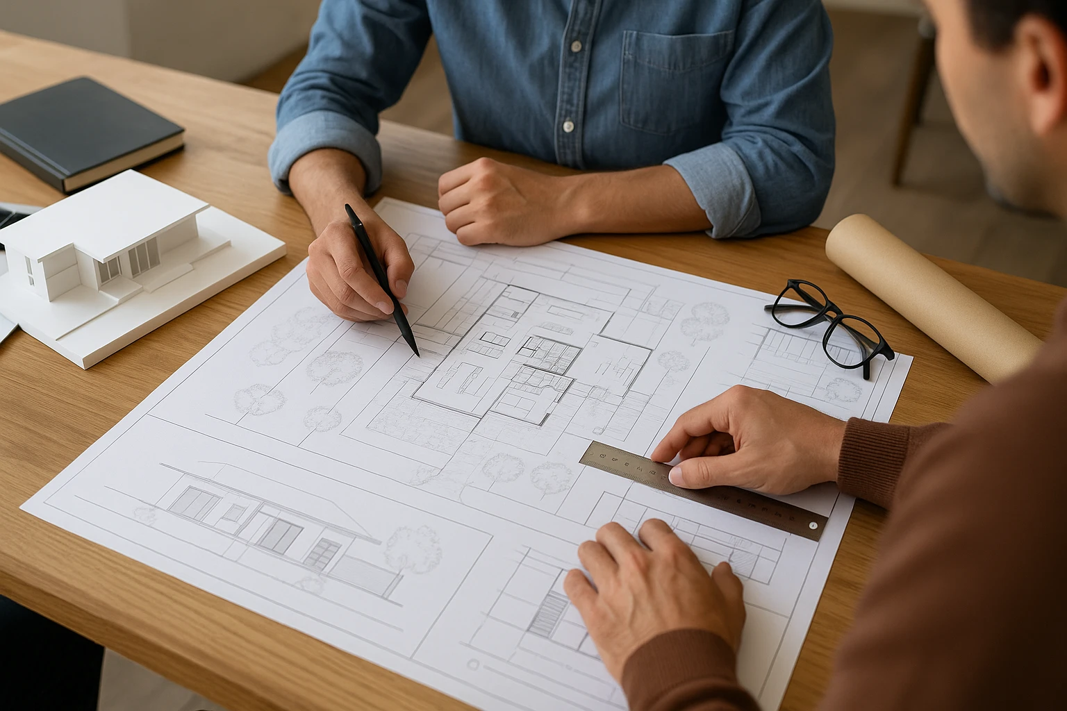 Planos iniciales y vistas del proyecto