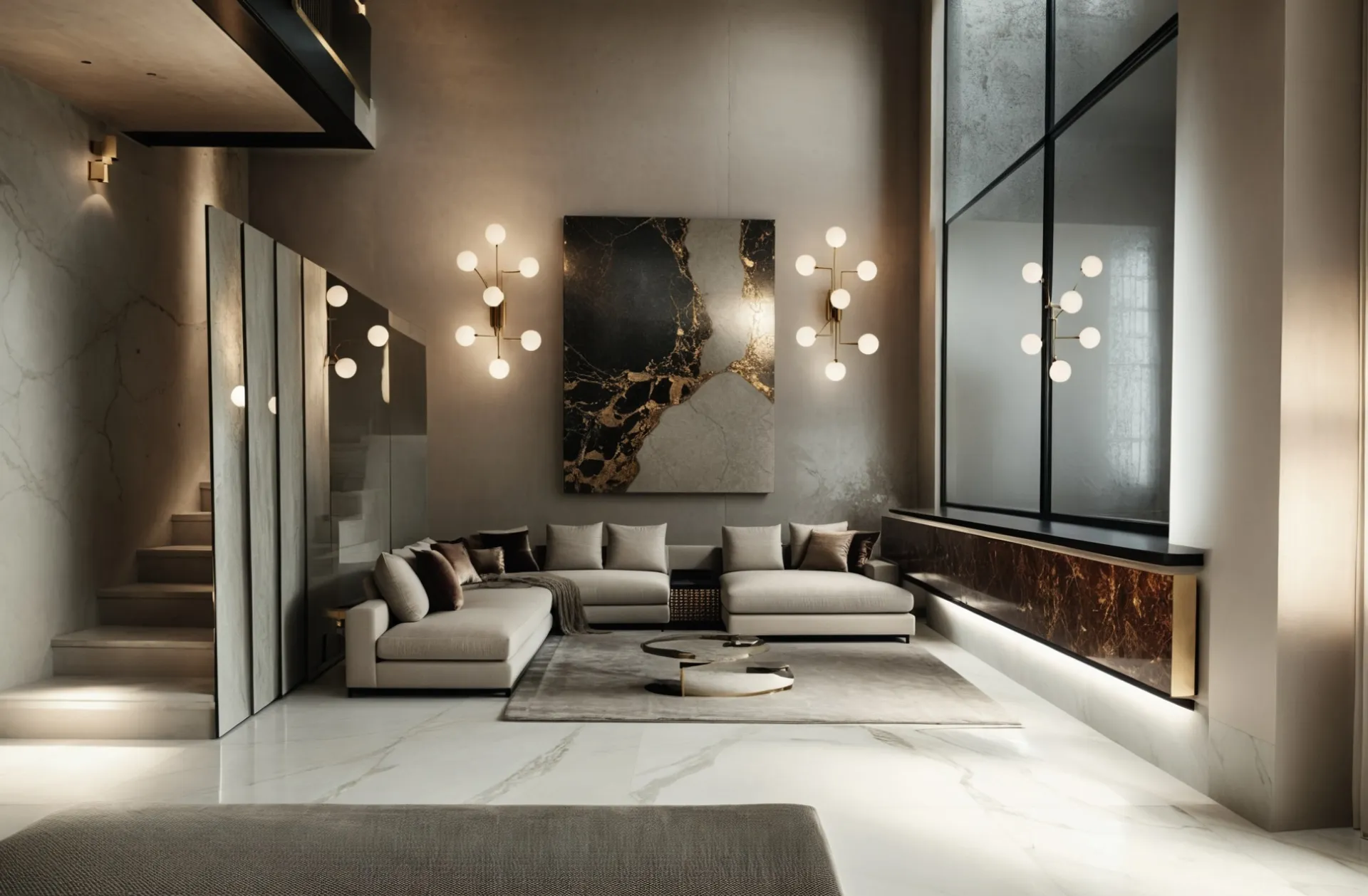 Interior design background showcasing modern living space